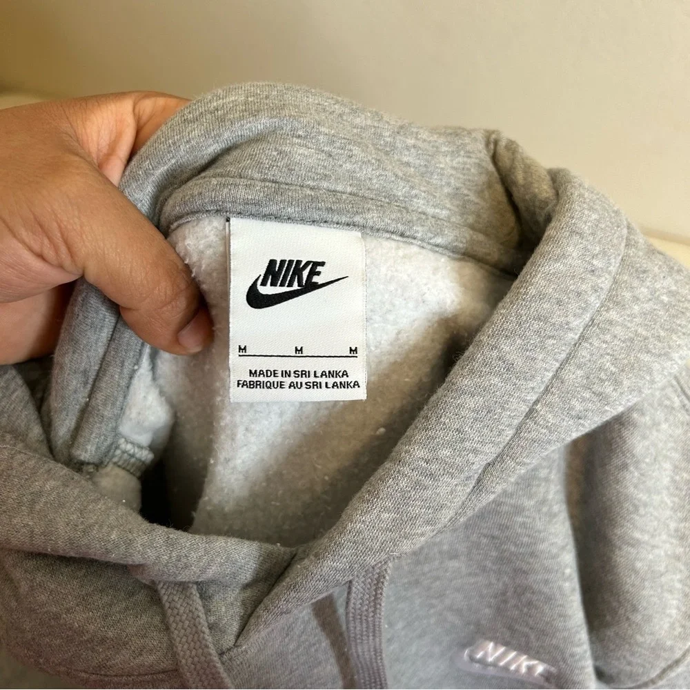 Nike Sportwear Club Fleece Big‎ Kids Gray Hoodie size M